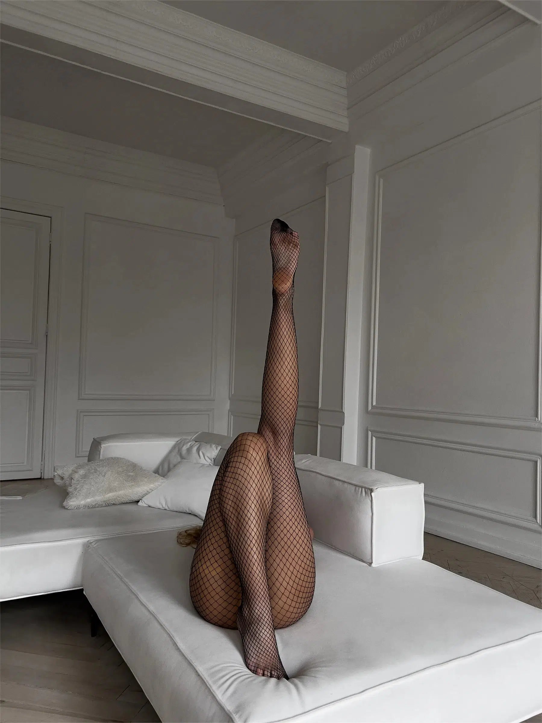 Sabrina Black Fishnet -kousen