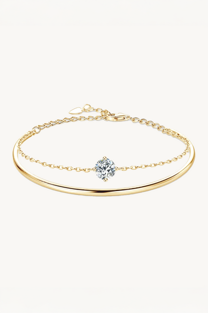 Aurelia Moissanite Bangle Bracelet