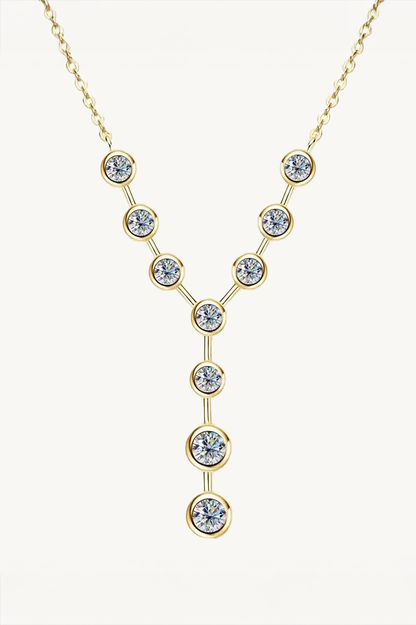 Celeste Y-Drop Moissanite Necklace