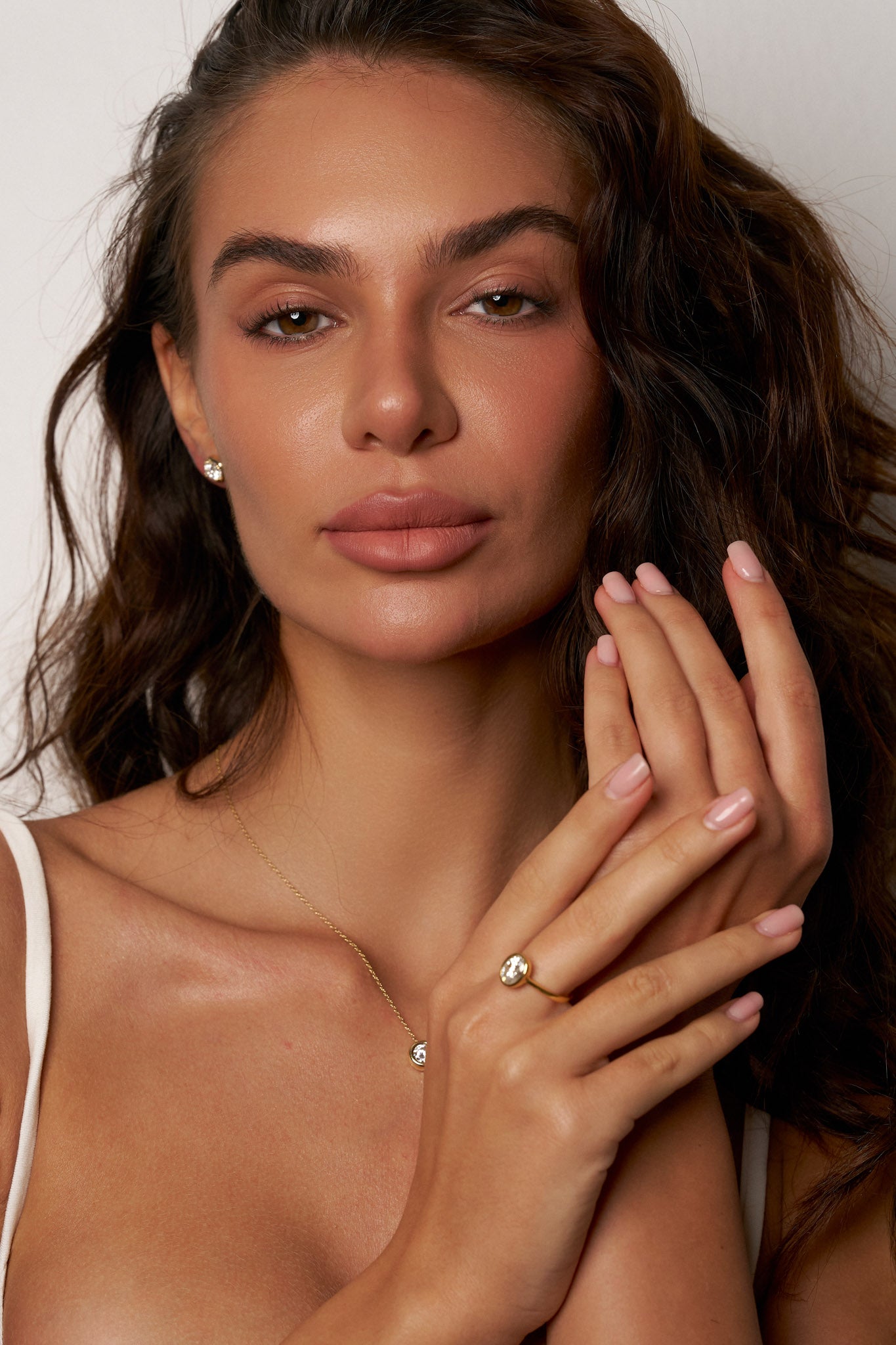 Evelyn Oval Zircon Solitaire Ring