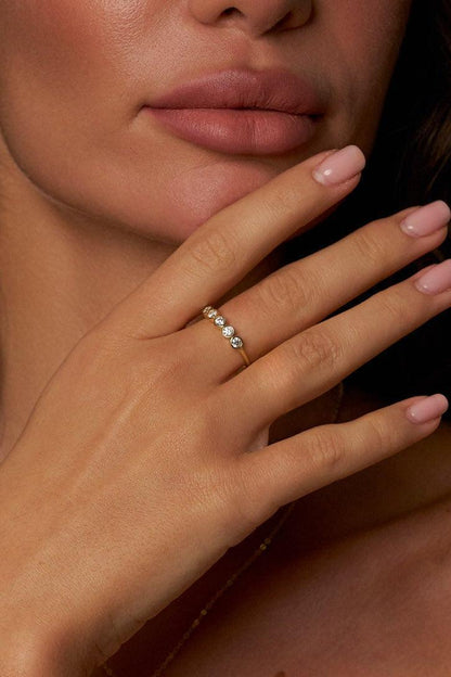 Five Stone Moissanite Ring