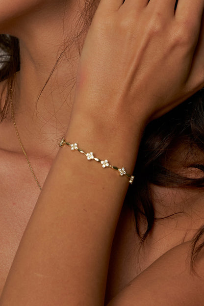 Fleurine Moissanite Bracelet