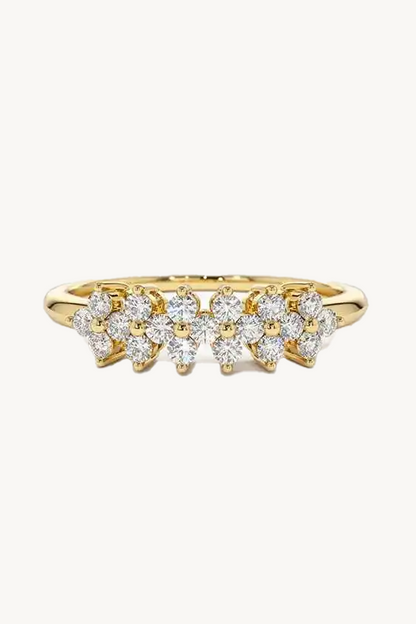 Flora Moissanite Cluster Ring