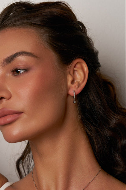 Kiara Moissanite Drop Earrings