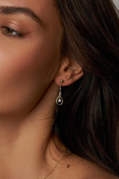 Radiance Drop Moissanite Earrings