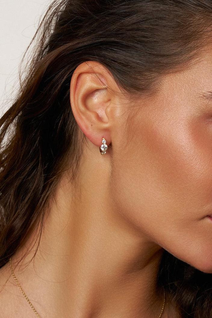 Radiance Moissanite Hoop Earrings