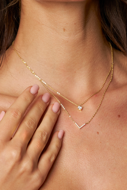 V-Radiance Moissanite Necklace