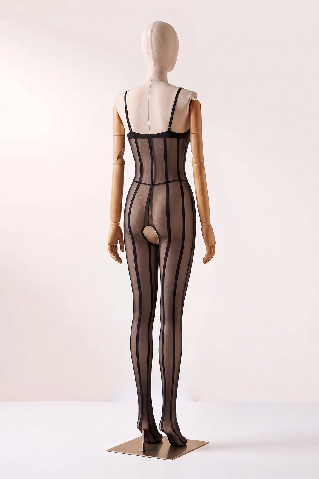 Venux Stripes Crotchless Bodystocking