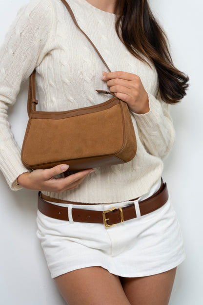 Verona Suede Shoulder Bag